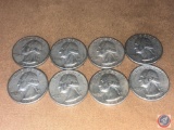 (1) 1963 Philadelphia Mint Washington Quarter and (7) 1963 Denver Mint Washington Quarters