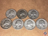 (3) 1954 Philadelphia Mint Washington Quarters and (4) 1954 Denver Mint Washington Quarters