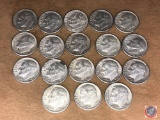 (1) 1963 Philadelphia Mint Roosevelt Dime and (17) Denver Mint Roosevelt Dimes