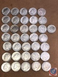 (28) 1964 Denver Mint Roosevelt Dimes, (8) Philadelphia Mint Roosevelt Dimes