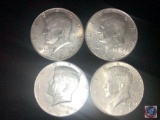 (4) 1964 Philadelphia Mint Kennedy Half Dollar Coins