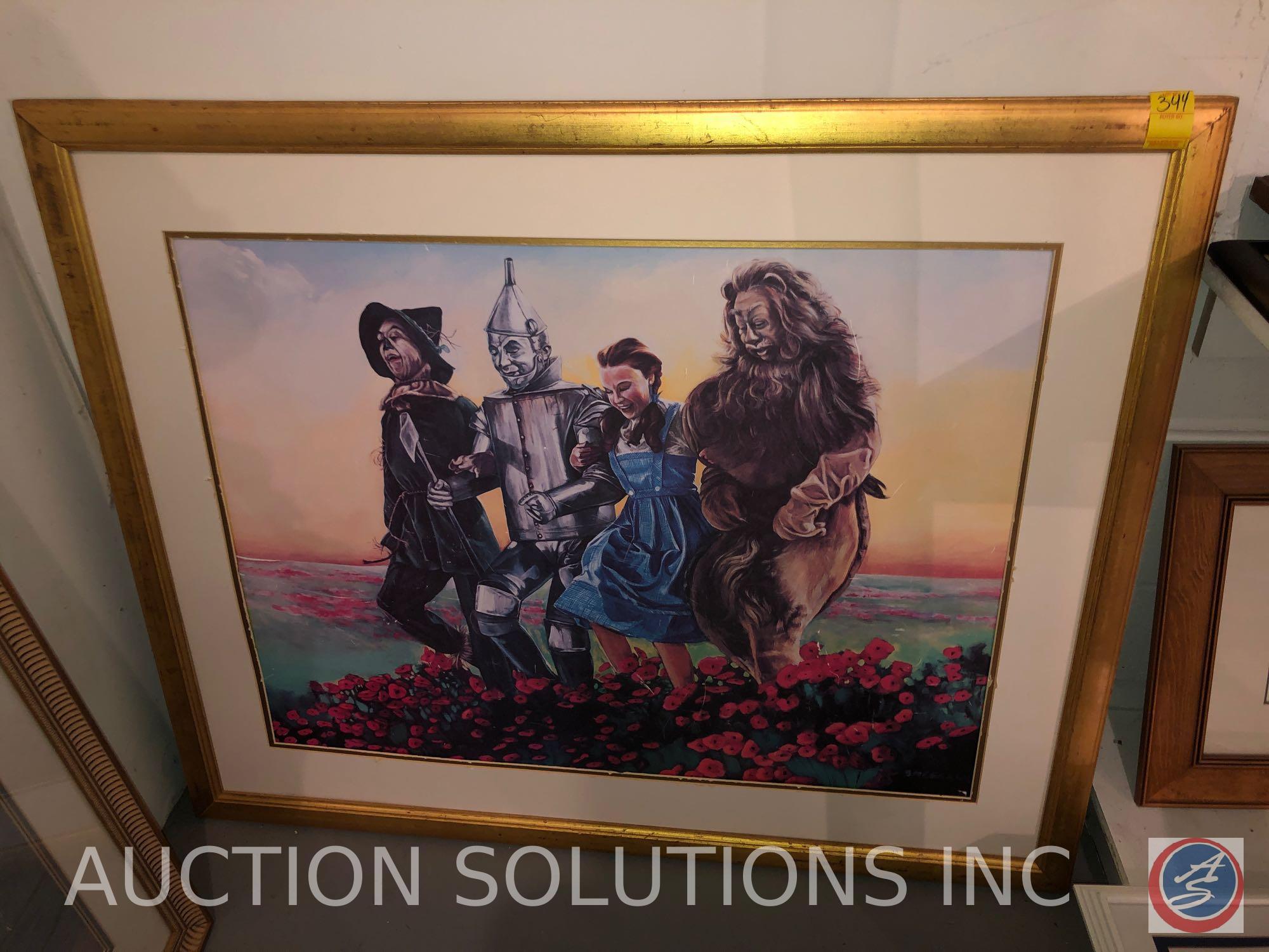 Framed Print of Wizard Of Oz in Poppy Field | Proxibid