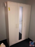 Three Door Cabinet with Mirror Measuring 46