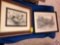 Framed Pheasant Artwork Signed Janette Samuelson Roth 1985 and Framed Drawing Signed Roger