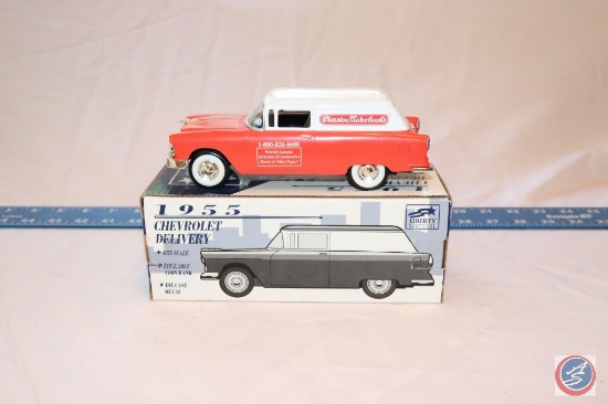 Liberty Classics by Spec Cast Die Cast Replica 1955 Chevrolet Delivery Lockable Coin Bank Scale 1/25