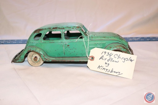 Kingsbury Pressed Steel Replica 1934 Chrysler Airflow Toy Car