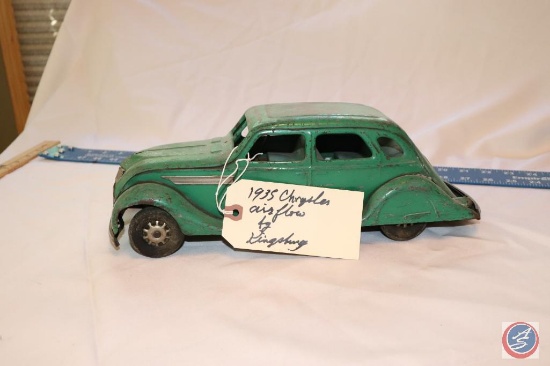 Kingsbury Pressed Steel Replica 1935 Chrysler Airflow Toy Car