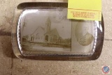 Crystal Paper Weights by St. Louis Button Co. Photo is of Methodist Church in Sabetha, KS Early