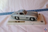 Replica 1955 Mercedes-Benz 300SL Mille Miglia with Pen Stand and Mounted On Marble Slab