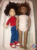 Vintage 1985 Romona Quimby Doll, Vintage 1957 Shackman Sleepy Baby Cloth Doll, Vintage 18 inch