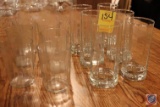 (6) 12oz. Flat Tumblers, (6) 8 oz. Glasses, Cake Stand with Lily Design Marked Sterling, Three Bead