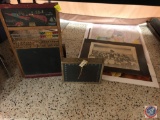Vintage Child's Abacus, Vintage Child's ABC Chalkboard, Assorted Prints [[NOT FRAMED]]