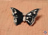 Original by Robert Blue and White Butterfly Lapel Pin