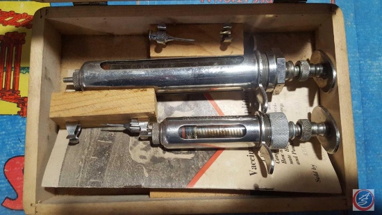 Vintage Set of Livestock Vaccination Syringes