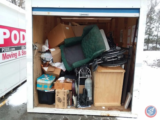 Complete Contents of 193" x 92'' Storage Pod 172B76. A $50 Refundable Clean-Out Deposit is Required.