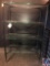 Four Tier Glass and Metal Pan Shelf Measuring 20