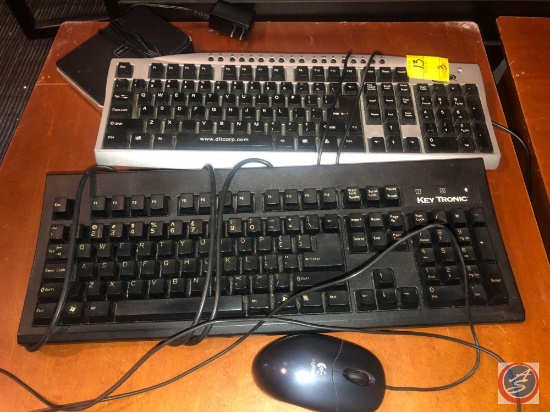 DIT Keyboard [[NO MODEL NO. VISIBLE]], Key Tronic Key Board Model No. KT800P2N10P, D-Link Ethernet