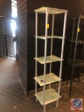 Five Tier Frosted Glass and Metal Concord Tower Measuring 17