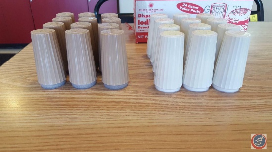 (12) Pepper Shakers and (12) Salt Shakers [[USED]]