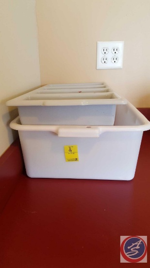 Flatware Caddy, Small Green Bucket and 7" Dish Box