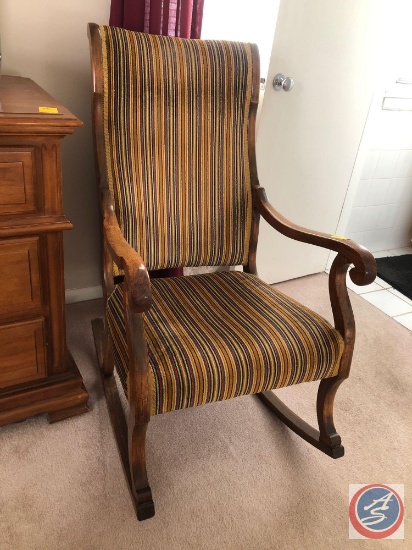 Upholstered Rocking Chair Measuring 40"