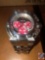 Men's Invicta Chronograph Wrist Watch Silver with Red Accents