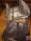 Fossil Beige Genuine Leather Handbag Marked No. 75082, Rolfs Silver Metallic Genuine Leather