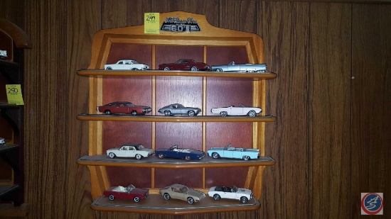 The Classic Cars of the 60's Display Shelf Measuring 17 1/2" X 19" Including (12) Classic Car