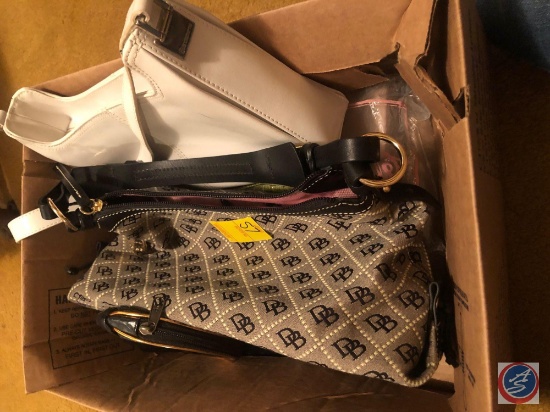 Dooney and Bourke Handbag, Liz Claiborne Handbag, Dyables Clutch, Faux Alligator Skin Clutch, Kate