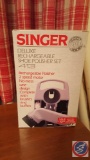 Singer Sewing Table with Singer Fashion Mate Sewing Machine Model No. 237 and Singer Deluxe