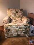 Drexel Heritage Floral Upholstered Arm Chair Measuring 29