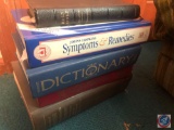 Books Including Titles Such As The Holy Bible, Johns Hopkins Symptoms and Remedies, Second College