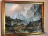Original Framed Oil Painting Signed by Willi Bauer Measuring 41