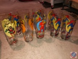 1976 Super Series D.C. Comics Pepsi Cups Including Robin, Superman, Flash and More