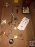 Lisner Brooch, Karisma Cross Necklace and Matching Earrings, Security State Bank 50th Anniversary