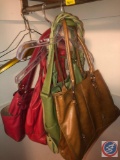 Green St. John's Bay Handbag, Brown Handbag, Green Rosetti Handbag, Salmon the SAK Handbag and Rose