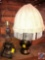 Liberty Bell Lamp No Shade, Vintage Lamp with Crochet Lamp Shade