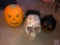 The Fog Machine with Skull Decoration on Front, Electric Halloween Jack-O-Lantern Orange and