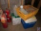 (2) Vintage Ballantyne Drive-In Speakers [[ONE IS TAKEN APART]], (3) Fire Extinguishers, All Puropse