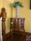 Three Drawer Side Table with Marble Top Measuring 21