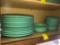 Assorted Homer Laughlin Light Green and Sea Mist Green Fiestaware Including (7) 5 1/2