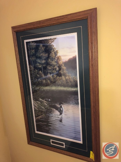 1994 Rick Kelley Signed Framed Print Titled Wings At First Outing Marked 323/500 Measuring 23" X 36"