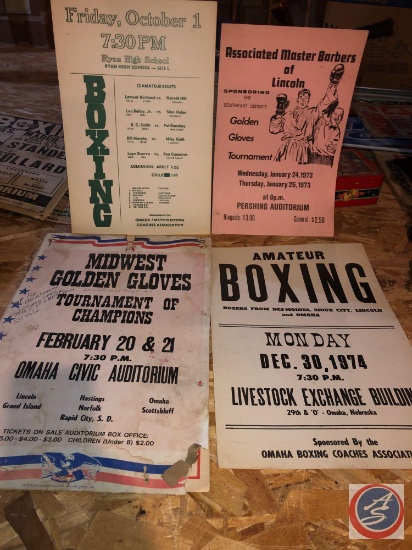 Assorted Vintage Amateur Boxing Posters