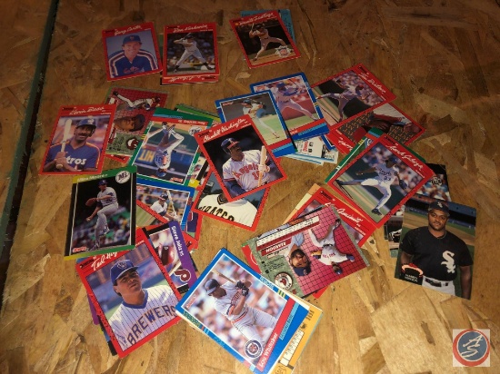Baseball Card Including Donruss 1990 Astros' Kevin Bass, Donruss 1990 White Sox Ron Karkovise,