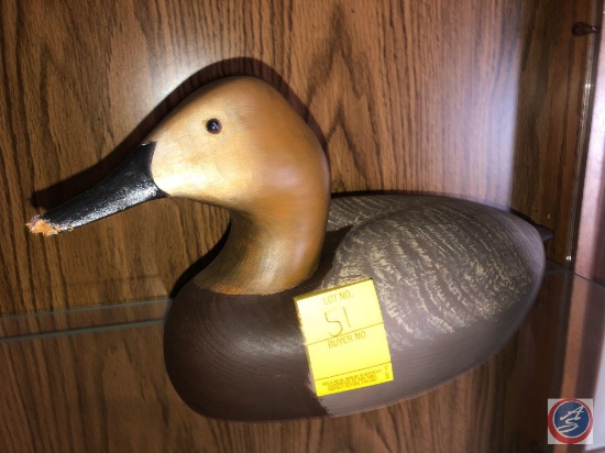 Duck Decoy Handcrafted by Howard Martin [[SOME DAMAGE TO BEAK]]