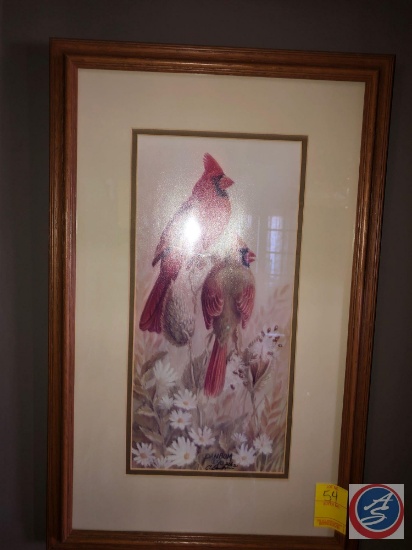 1990 C. Danbom Signed Framed Print Marked 27/250 Measuring 14" X 22"