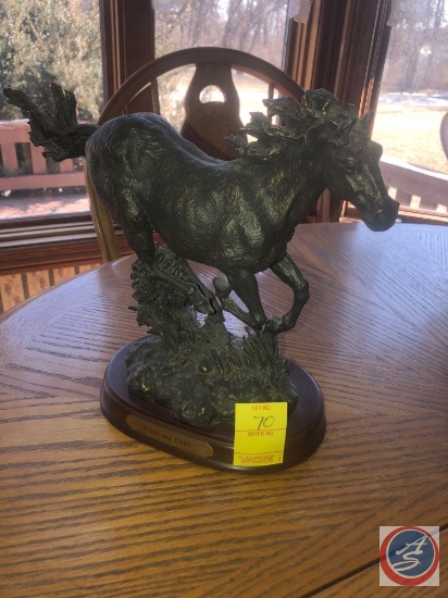 Montana Lifestyle's by Montana Silversmith's Wild and Free Horse Statue Marked No. A1303