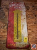 Vintage Royal Crown Cola Thermometer Metal Sign
