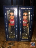 (2) Jeff Gordon Legends of the Track Limited Edition Collectible Bobble Heads in Original Packaging