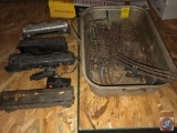 Vintage Toy Train Cars Such As Sunoco Train Tanker, Lionel Lines, NYC, Pieces of Track and More